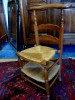CHAISE RUSTIQUE PAILLEE FORMANT PRIE-DIEU