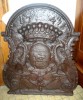 PLAQUE DE CHEMINEE EN FONTE DATE DE 1743