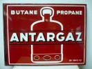 BUTANE PROPANE ANTARGAZ PLAQUE EMAILLEE