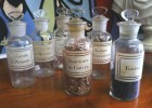 POTS A PHARMACIE EN VERRE FIN XIXe