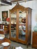 ARMOIRE LOUIS XV ROCAILLE 1900 EN NOYER