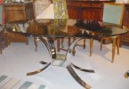 TABLE DESIGN METAL ET VERRE