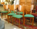 SUITE DE SIX CHAISES ANNEES 60