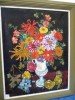 'Vase de fleurs au raisin bleu'