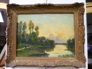 'Paysanne au bord d'un �tang'