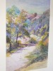 Aquarelle par RUFFIO 'Chemin vers la Raill�re � Cauteret'