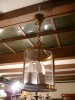 LANTERNE CYLINDRIQUE BRONZE ET VERRE