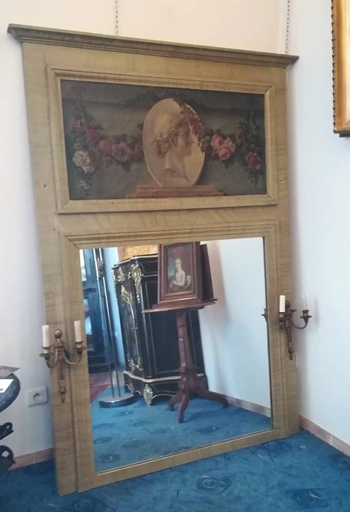 Grand Miroir Trumeau fin du XIXe Sicle