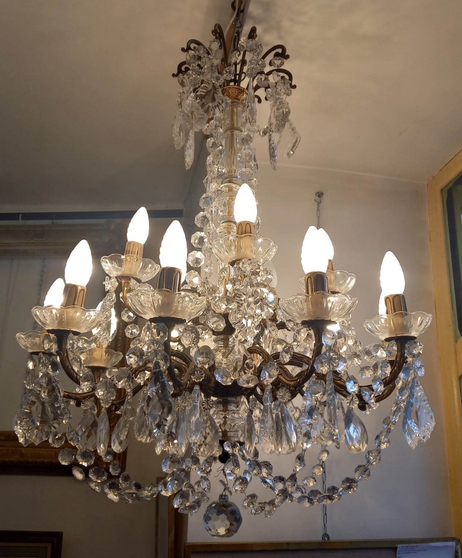 Lustre Quinze Lumires En Deux Rangs