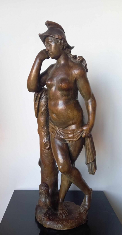 Minerve, Statue En Ronde Bosse, Bois, vers 1600