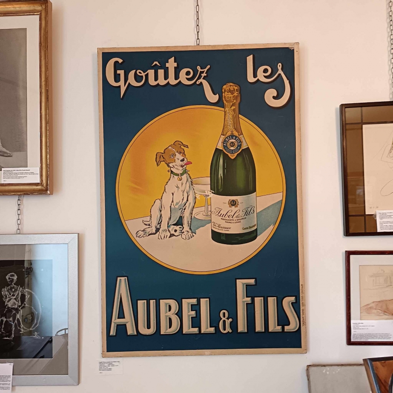 Affiche Maison Aubel Ngoce de Vin  Saumur