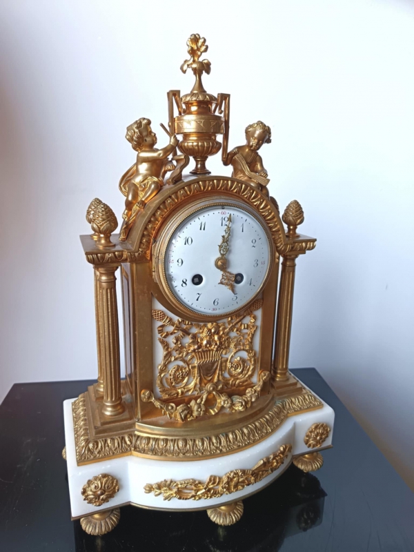 Pendule Allgorique tude des Arts. XIXe st. L.XVI