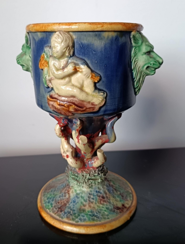 Thomas Sergent : Barbotine forme de Calice