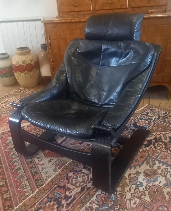 Ake Fribyter Fauteuil Kroken, Nelo Original Sweden