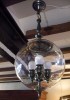 SUSPENSION METAL ET GLOBE EN VERRE