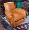 Fauteuil Club en Cuir, Annes 50