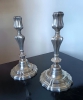 Paire de Flambeaux en Bronze Argent�