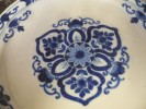 Assiette Delft XVIIIe Dcor en Bleu d'une Rosace