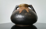 Denbac : Vase en grs flamm, poque Art Deco