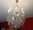 Lustre Pampilles  Neuf bras de Lumires