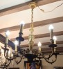 Lustre Bronze de Style Empire,  six lumires
