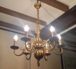 Lustre Bronze Six Lumires Style Hollande XVIIe