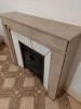 Chemine marbre Beige Rose, Epoque Art Dco