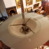Lustre Vintage Chrom et Verre, Annes 40 / 50