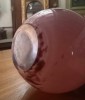 Pichet boule en verre marmoren A Delatte Nancy