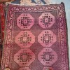 Tapis tribal Turkmne ou afghan Dcor Ghl fd rose