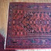 Tapis Hamadan fond rouge 