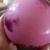 Pichet boule en verre marmoren A Delatte Nancy