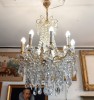 Lustre Pampilles  Neuf bras de Lumires