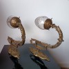 Paire de Grandes Appliques Murales